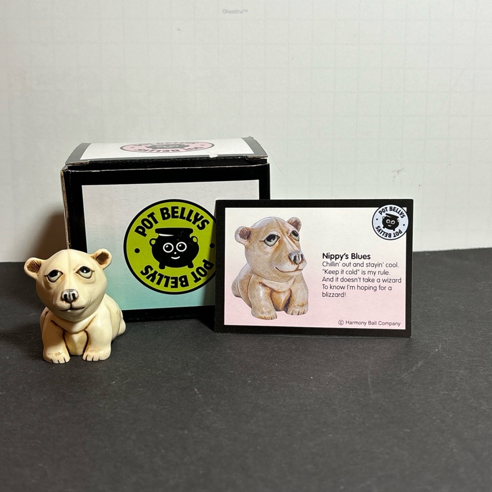 Harmony Ball Pot Bellys  Polar Bear  Nippy's Blues Baby Animal series, 2001